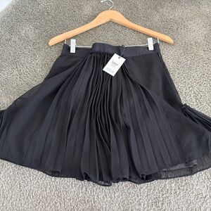 COACH Black Pleated Mini Skirt